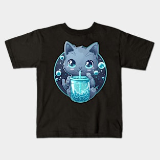 Kawaii Cat Emojis Kids T-Shirt